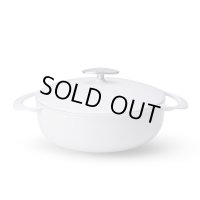 Casserole Shallow 24cm White（3.38qt,3.2ℓ) 