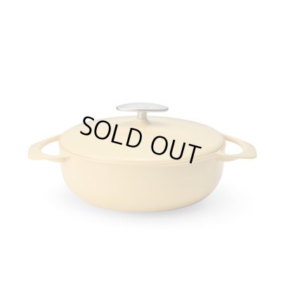 Photo1: Casserole Shallow 22cm Yellow（2.75qt,2.6ℓ) 